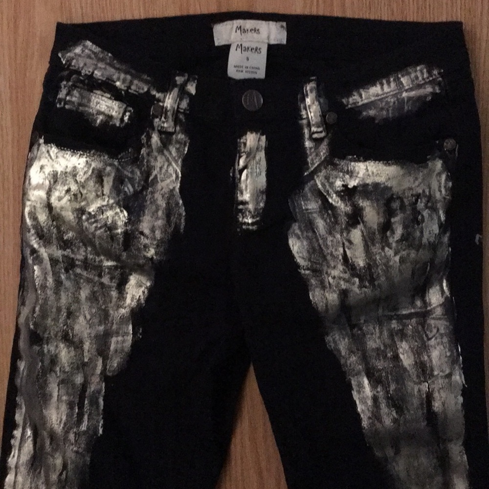 Markers Jeans size 5 with gold splashes